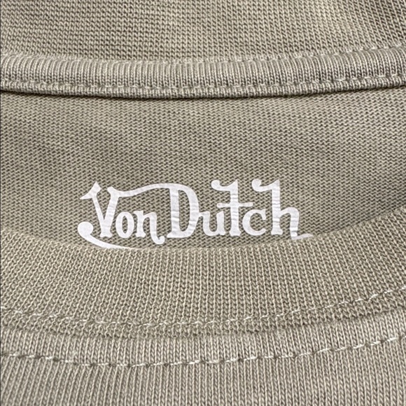 Von Dutch Sage Green Logo Tee - Picture 7 of 12